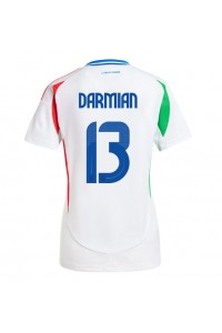 Italia Matteo Darmian #13 Fotballdrakt Borte Klær Dame EM 2024 Korte ermer